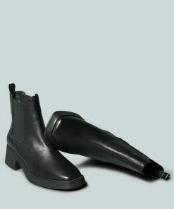 Rag & Co X THERON Chelsea Upfront Black Boot Boots 9 Rag & Co X THERON Chelsea Upfront Black Boot Boots