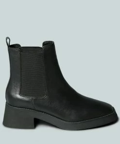 Rag & Co X THERON Chelsea Upfront Black Boot Boots