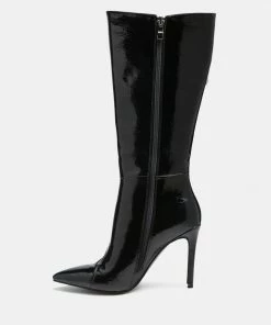 Rag & Co TSAROH Zip Around Calf Boot In Black