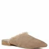 Rag & Co MOLLY Taupe Frayed Leather Mules Flats 2 Rag & Co MOLLY Taupe Frayed Leather Mules Flats