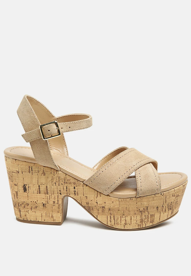 Rag & Co ULLA High Heeled Block Sandal In Nude SS'22 4 Rag & Co ULLA High Heeled Block Sandal In Nude SS'22
