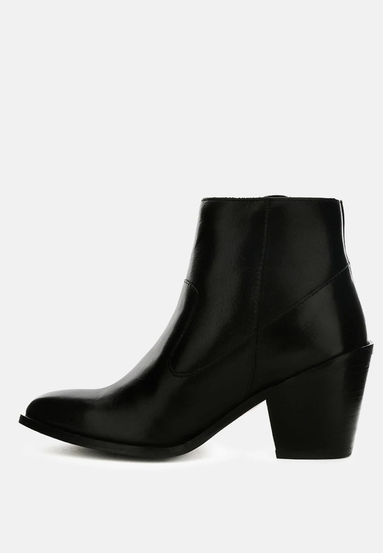 Rag & Co VIVIANA Black Ankle Boots With Zipper 5 Rag & Co VIVIANA Black Ankle Boots With Zipper