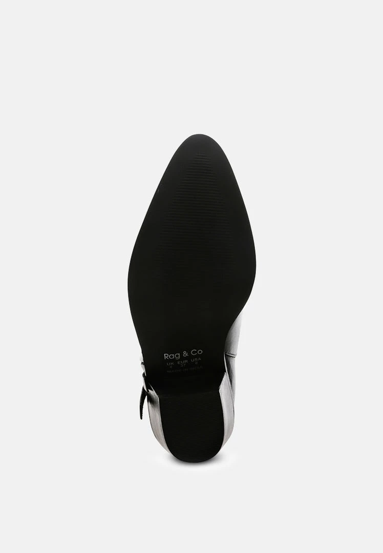 Rag & Co VIVIANA Black Ankle Boots With Zipper 8 Rag & Co VIVIANA Black Ankle Boots With Zipper