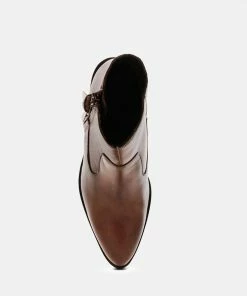 Rag & Co VIVIANA Brown Ankle Boots With Zipper 12 Rag & Co VIVIANA Brown Ankle Boots With Zipper