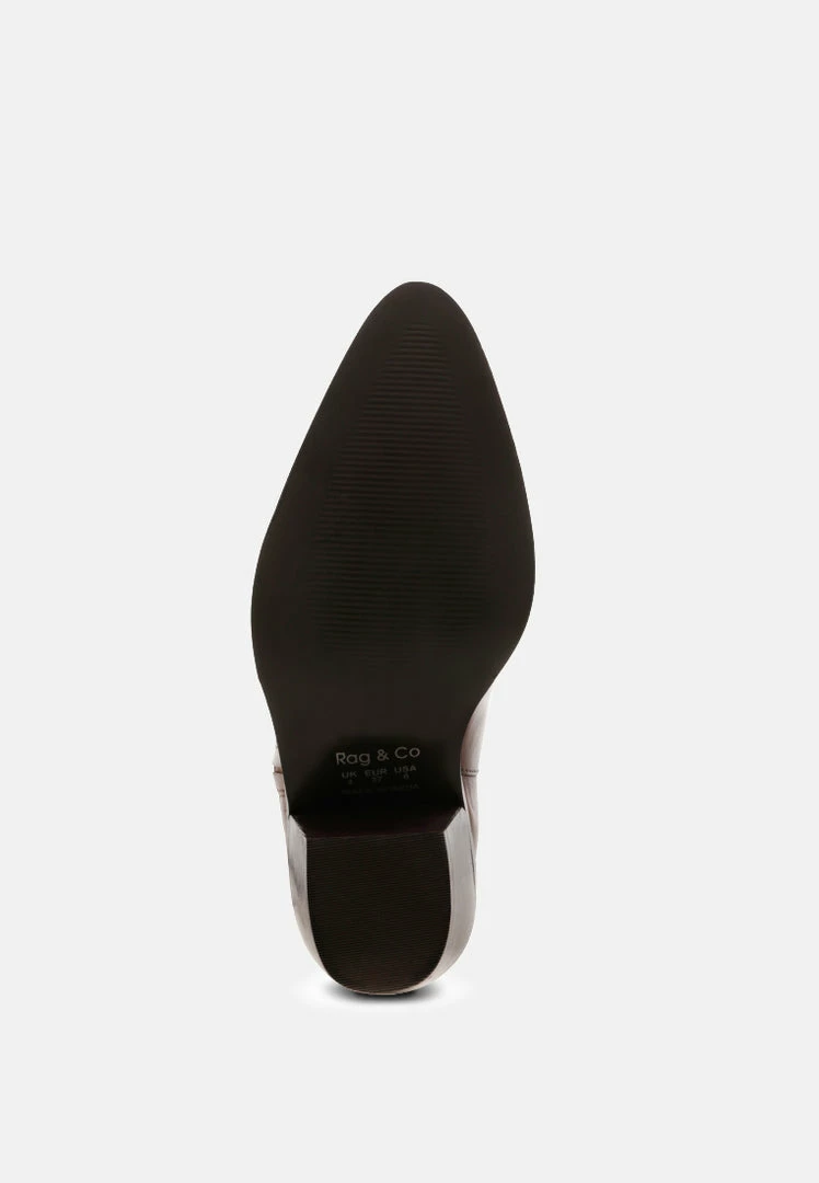 Rag & Co VIVIANA Brown Ankle Boots With Zipper 8 Rag & Co VIVIANA Brown Ankle Boots With Zipper