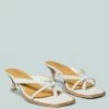 Rag & Co X Sandals WINSLET Heeled Thong Sandal In Beige