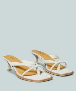 Rag & Co X Sandals WINSLET Heeled Thong Sandal In Beige