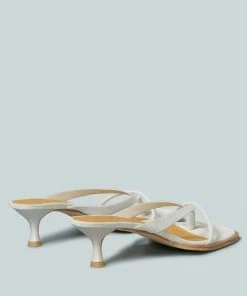 Rag & Co X Sandals WINSLET Heeled Thong Sandal In Beige