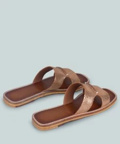 Rag & Co X WOODLEY Slip On Leather Flats In Natural Snake 10 Rag & Co X WOODLEY Slip On Leather Flats In Natural Snake