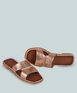 Rag & Co X WOODLEY Slip On Leather Flats In Natural Snake 9 Rag & Co X WOODLEY Slip On Leather Flats In Natural Snake