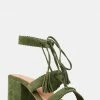 Rag & Co ZENA Green Suede Leather Sandal Sandals 2 Rag & Co ZENA Green Suede Leather Sandal Sandals