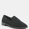 Rag & Co ZOFIA Black Suede Penny Loafers Loafers & Ballerinas
