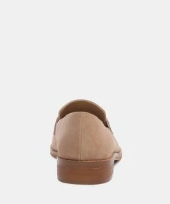 Rag & Co ZOFIA Nude Suede Penny Loafers 13 Rag & Co ZOFIA Nude Suede Penny Loafers