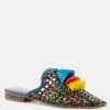 Rag & Co ZOOEY Colorful Woven Flat Mules Flats